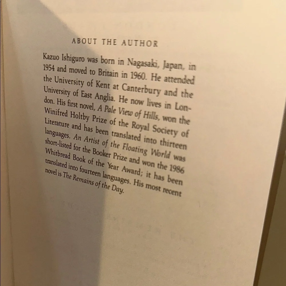 An Artist of the Floating World by Kazuo Ishiguro
